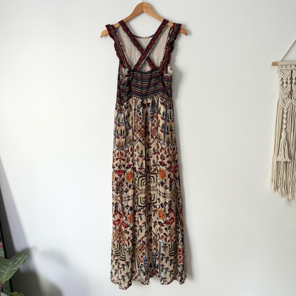 SOLD Anthropologie Vineet Bahl Valerie Embroidered Maxi Dress - Picture 8 of 9